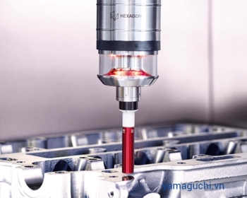 Direct temperature measuring head in m&h RWP20.50-G-TP Hexagon CNC machine